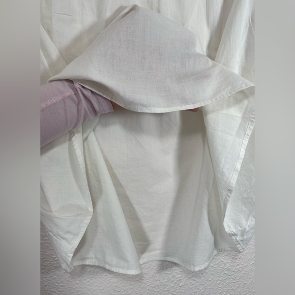 Per Una White Floral Embroidered Short Sleeve V-Neck Blouse Women’s 18 - Picture 7 of 12